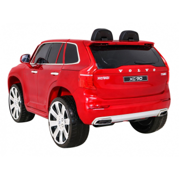 Volvo XC90 na akumulator dla dzieci Lakier Czerwony + Pilot + Bagażnik + EVA + Wolny Start + Radio MP3 + LED